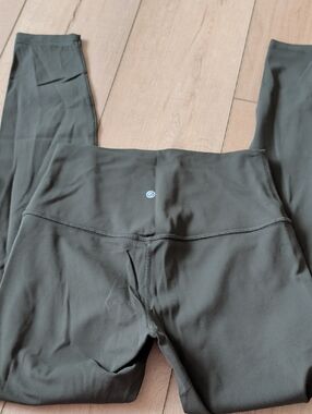 CRZ YOGA Olive Green High-Waist Performance Leggings
